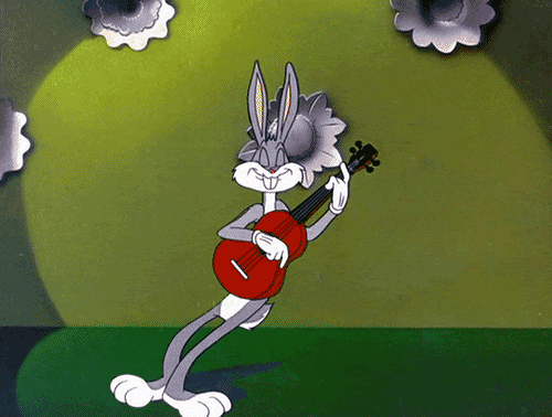 Bugs Bunny playing the Guitar