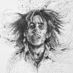 Vince Low, Simply Scribbly exhibition in Singapore, «Bob Marley»