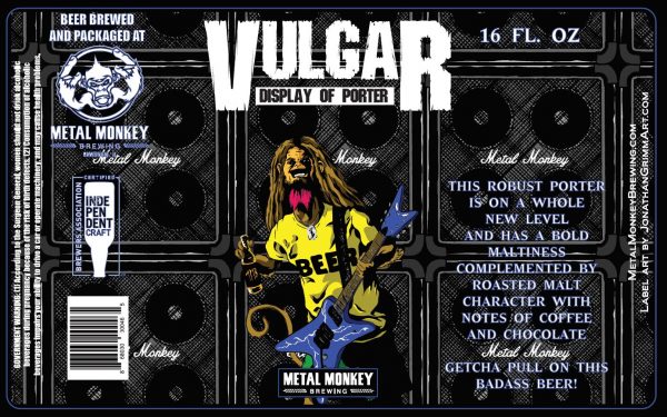 Cerveza «Vulgar Display of Porter» de Metal Monkey