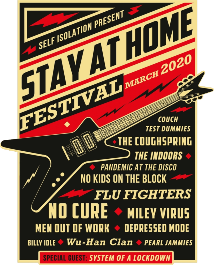 Quarantine Social Distancing Stay Home Festival 2020 Scarf